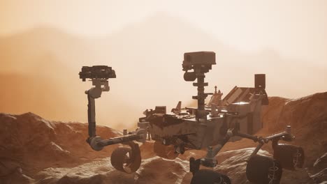 Curiosity-Mars-Rover-exploring-the-surface-of-red-planet